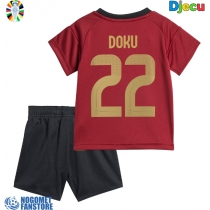 Belgija Jeremy Doku #22 Domaci Dres za djecu EP 2024 Kratak Rukav (+ Kratke hlače)